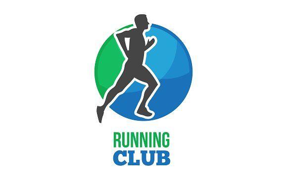 Runing Logo - Marathon or Running club vector logo