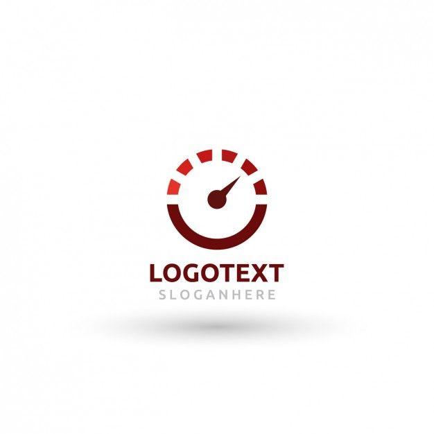 Speedometer Logo - Speedometer red logo Vector