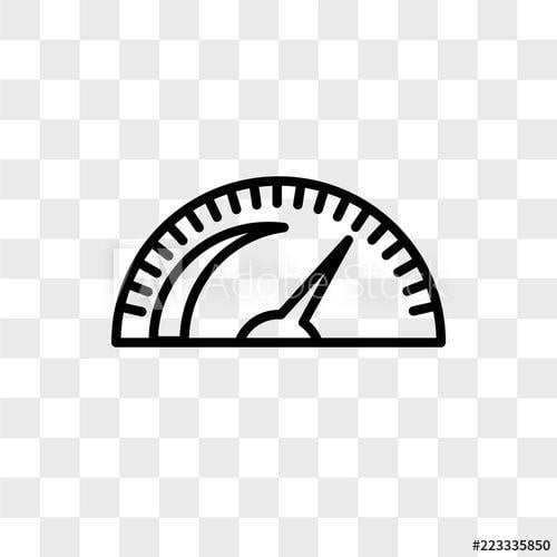 Speedometer Logo - Speedometer vector icon isolated on transparent background