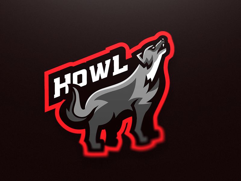 Howl Logo - Wolf Esports Mascot Logo (Howl) by Malmoo on Dribbble