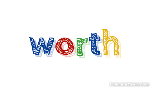 Worth Logo - worth Logo | Free Logo Design Tool from Flaming Text