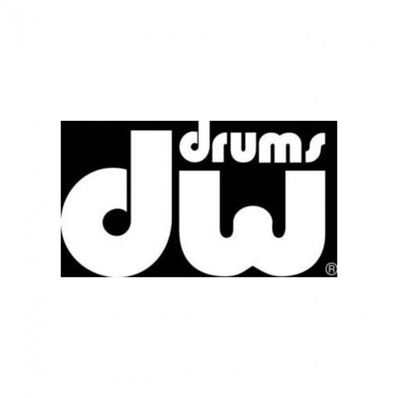 Drums Logo - DW Sticker/DW Bass Drum Logo - White