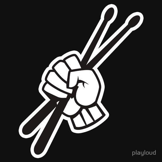 Drummer Logo - Drummer grooving with drumsticks | Classic T-Shirt in 2019 | Music ...