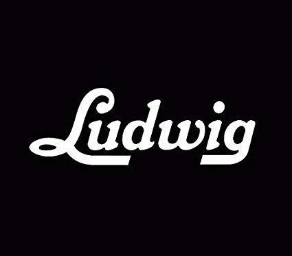 Drums Logo - Ludwig Drums Bass Drumhead Logo Car Window Decal Truck