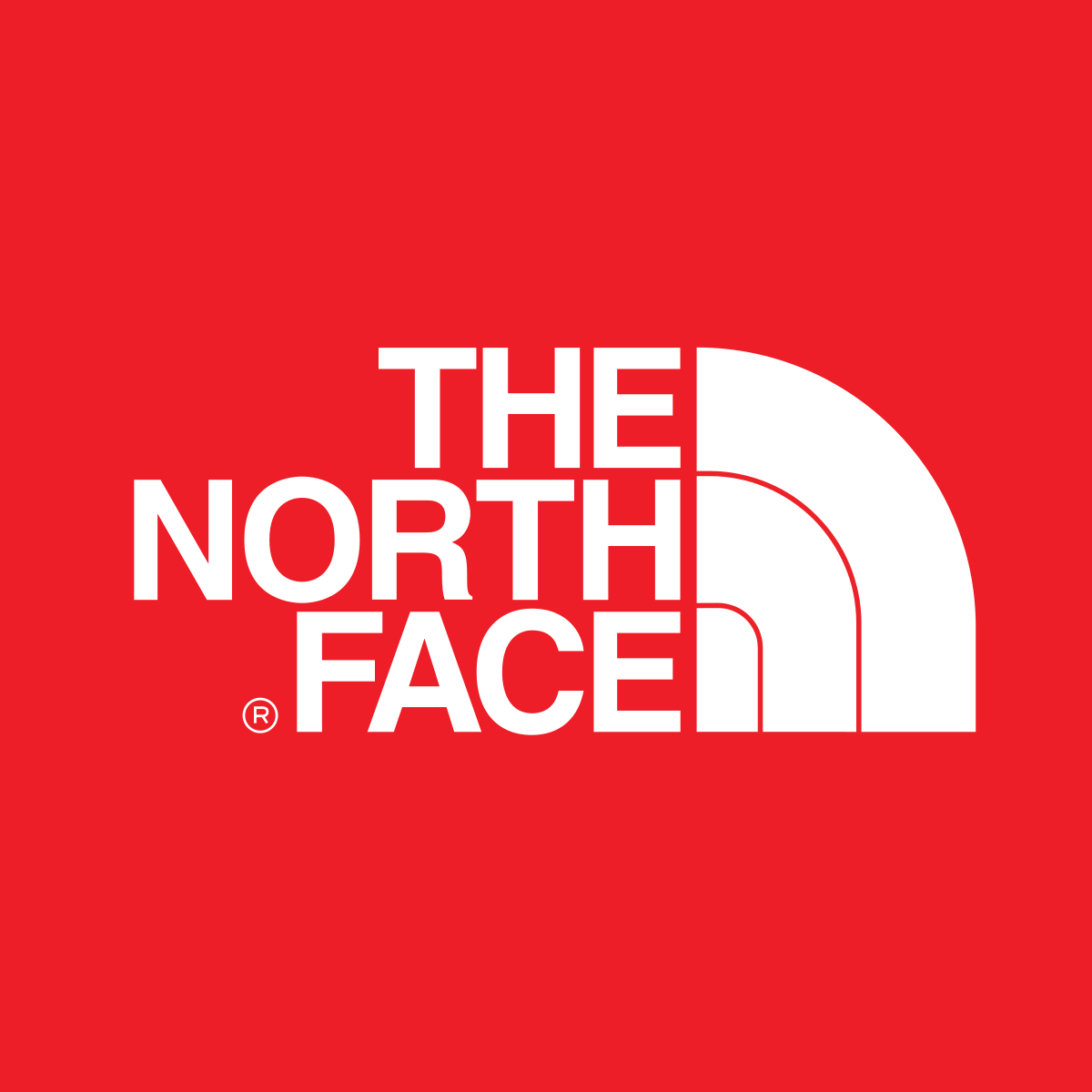 Red Clothing and Apparel Logo - The North Face