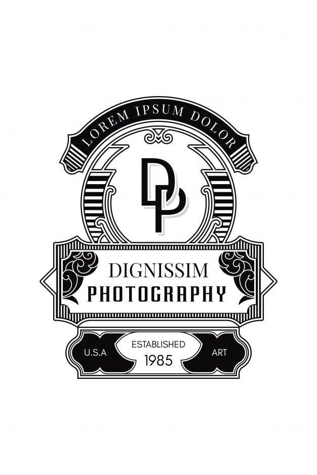 DP Logo - Monogram logo photography d-p Vector | Premium Download