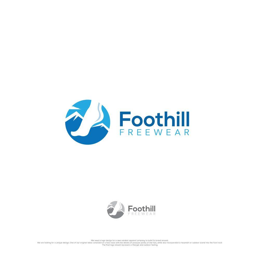 Outdoor Apparel Company Mountain Logo - Modern, Masculine, Apparel Store Logo Design for Foothill Freewear