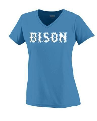 NYBA Logo - NYBA Bison Alternate Logo Cooling Performance V-Neck