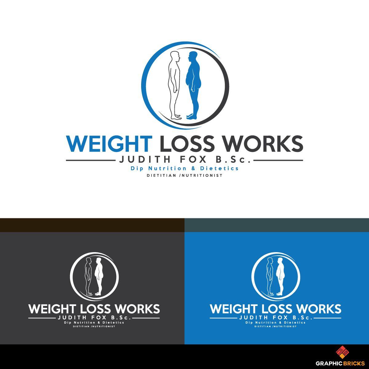Dip Logo - Logo Design for WEIGHT LOSS WORKS. JUDITH FOX B.Sc.Dip Nutrition