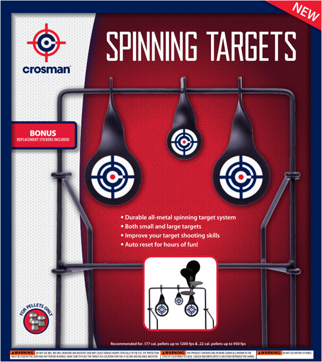 Crosman Logo - Crosman Spinning Logo Target