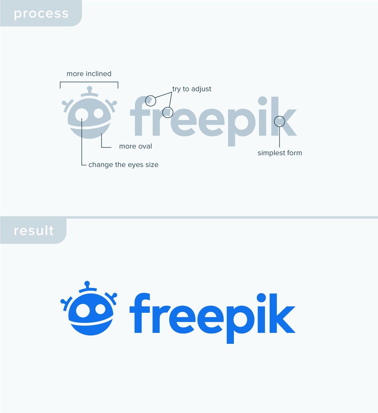 Structure Logo - Freepik changes its visual identity and presents the new logo