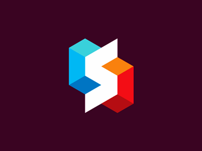 Structure Logo - S In Negative Space, logo design symbol by Alex Tass, logo designer