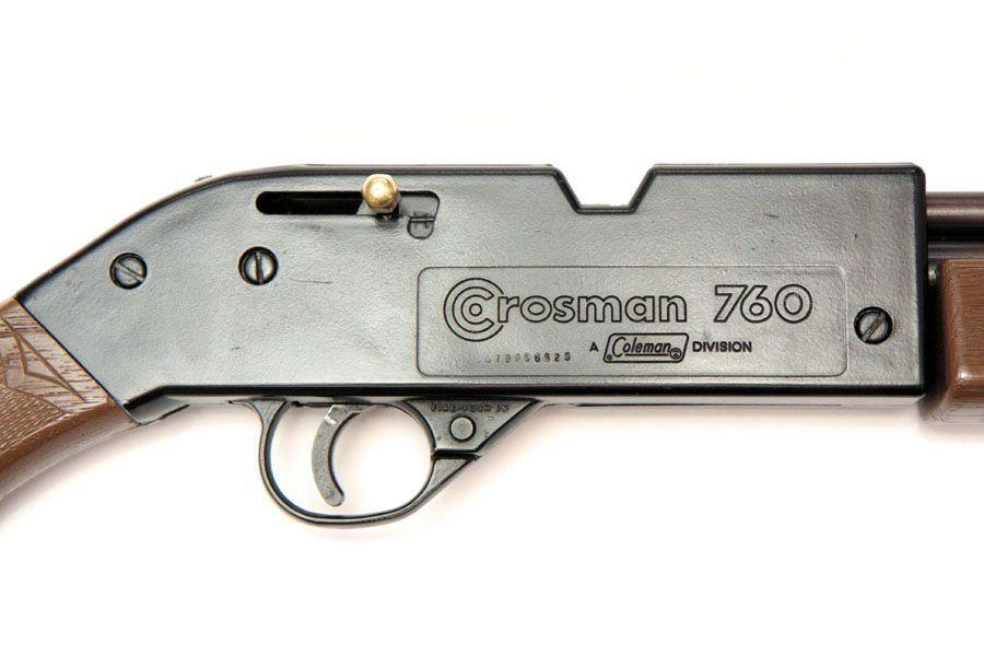 Crosman Logo - Crosman Vintage Old 760 Pumpmaster Air Rifle .177 BB's. Notice