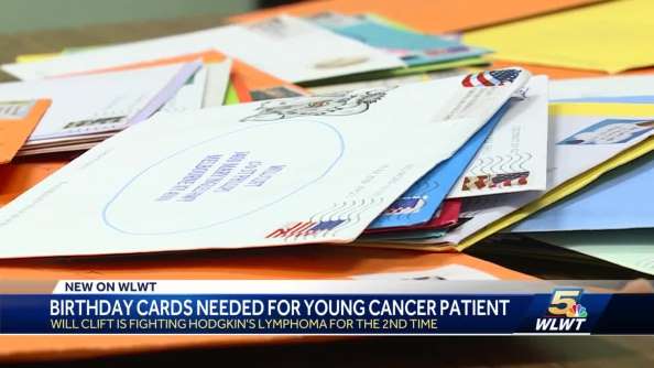 WLWT Logo - Birthday cards needed for young cancer patient