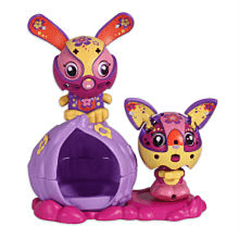 Zoobles Logo - Zoobles 2 Pack Animal Doll Set And Bunny And Niece