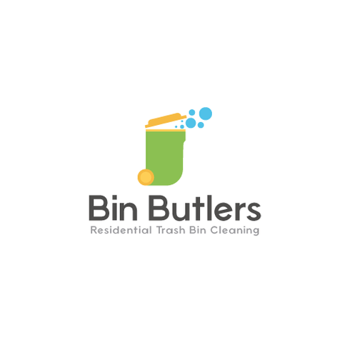 Bin Logo - Residential Trash Bin Cleaning logo. Logo design contest