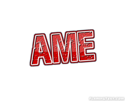 AME Logo - Ame Logo | Free Name Design Tool from Flaming Text
