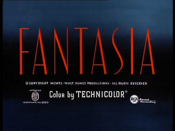 Fantasia Logo - The Typography of Disney Animation Logos #2: 'Fantasia' | Kyle Loves ...