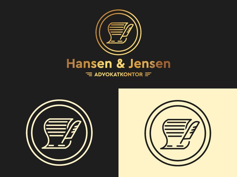 Jensen Logo - Hansen & Jensen Lawyers Logo by Nikita Manko on Dribbble