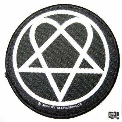 Heartagram Logo - HIM HEARTAGRAM LOGO Embroidered Iron On Patch Official Rare New