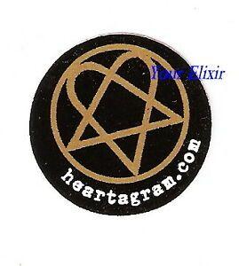 Heartagram Logo - Details about HIM HeartAGram Logo Blk Round Board Case Amp SM Sticker