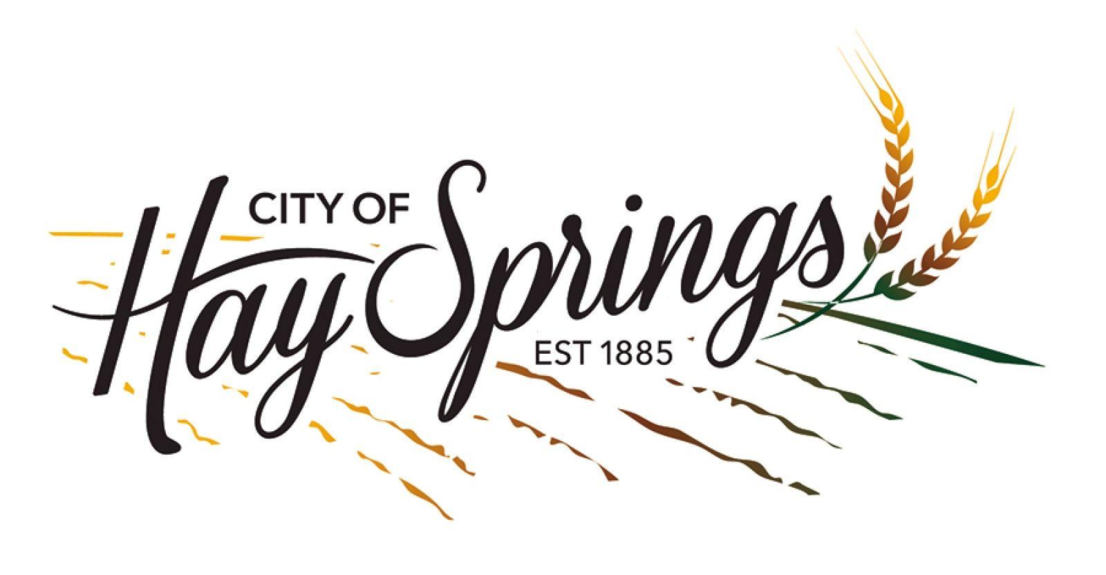 Hay Logo - Hay Springs City Council accepts new city logo, discusses rate study
