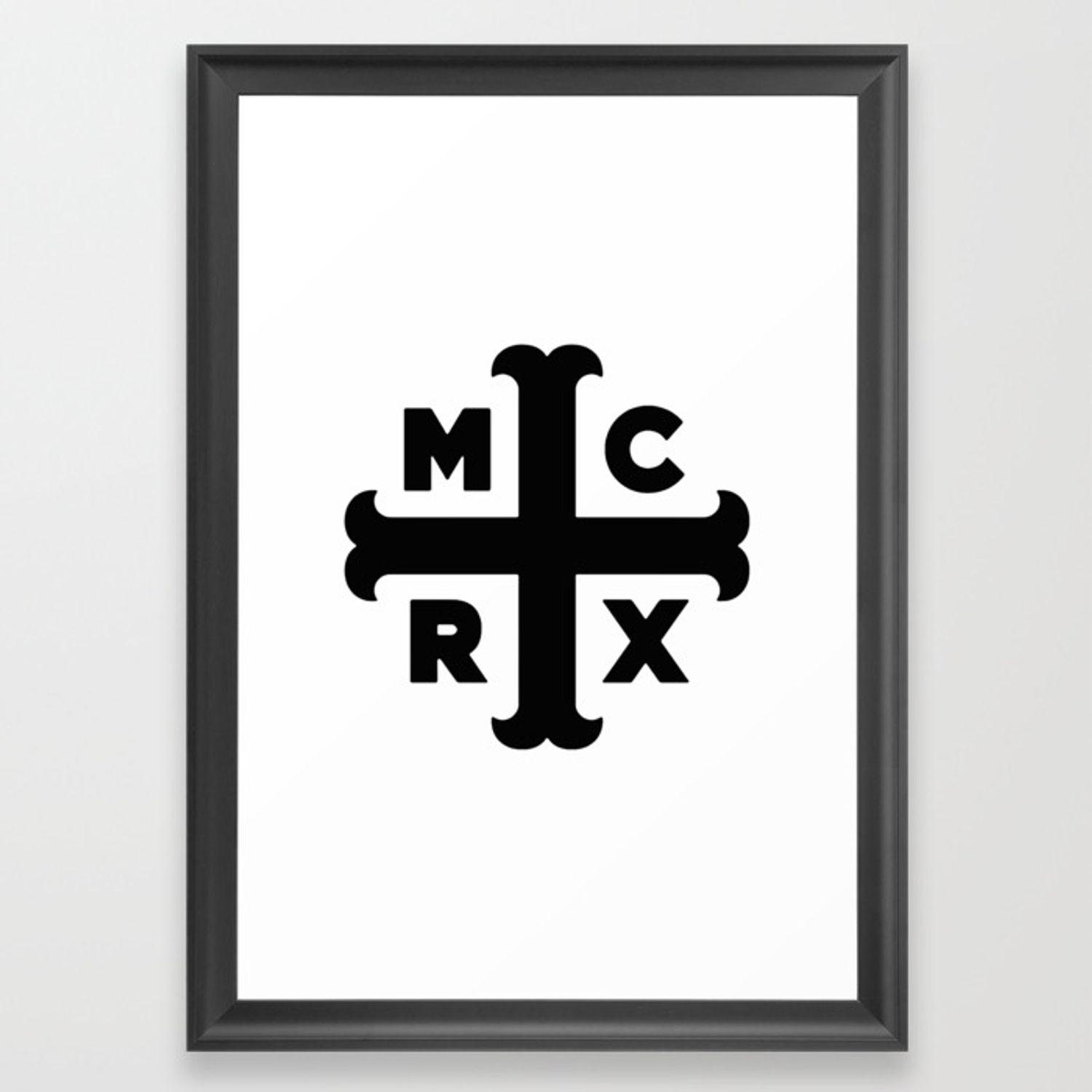 Mcrx Logo - MCRX BLACK Framed Art Print