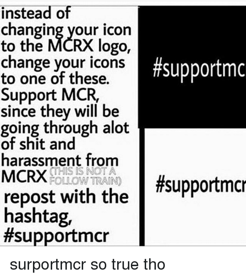 Mcrx Logo - Instead of Changing Your Icon to the MCRX Logo Change Your Icons ...