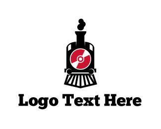 Locomotive Logo - Disc Train Logo. BrandCrowd Logo Maker