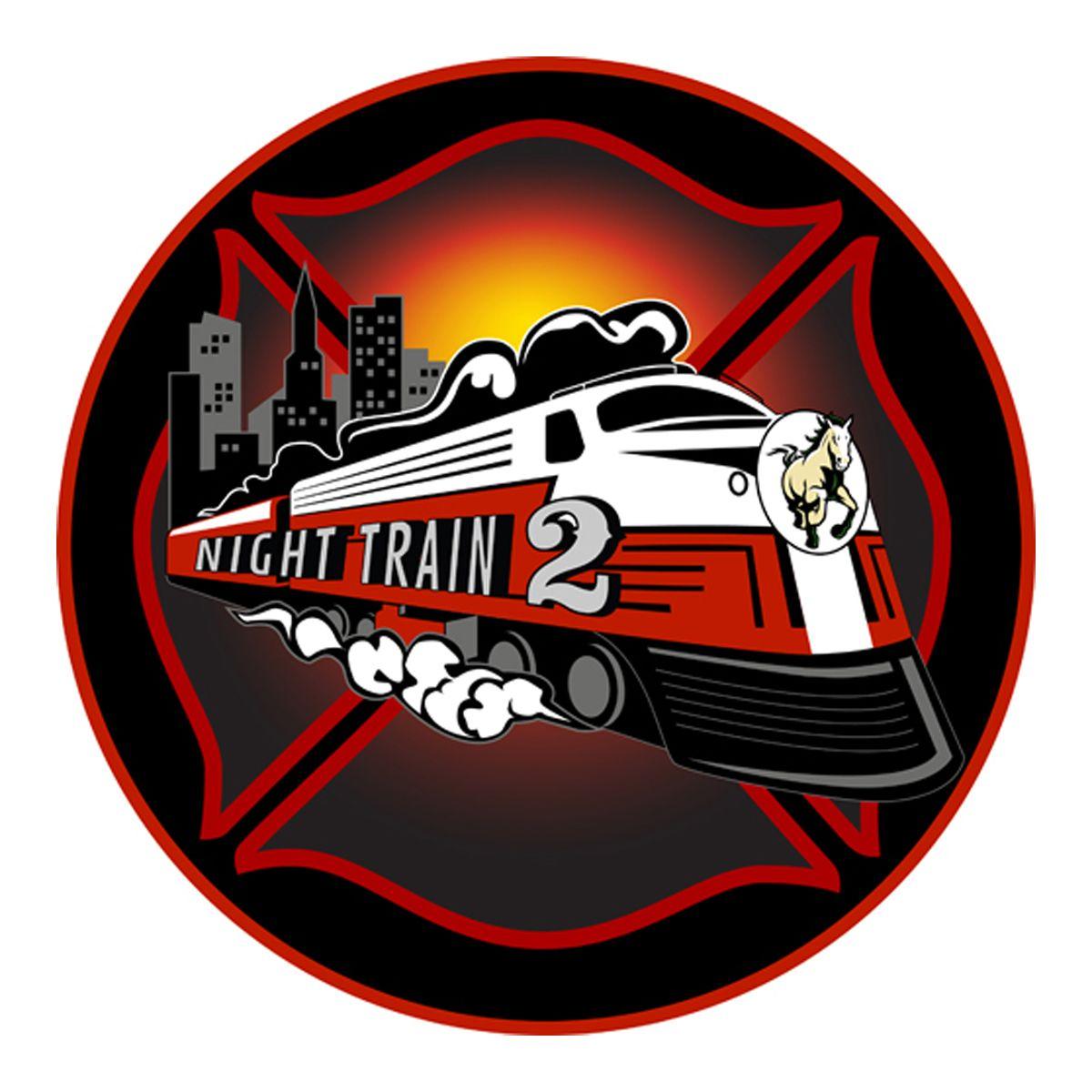 Locomotive Logo - SLO City Fire Station #2 - Night Train Logo - ishCreatives