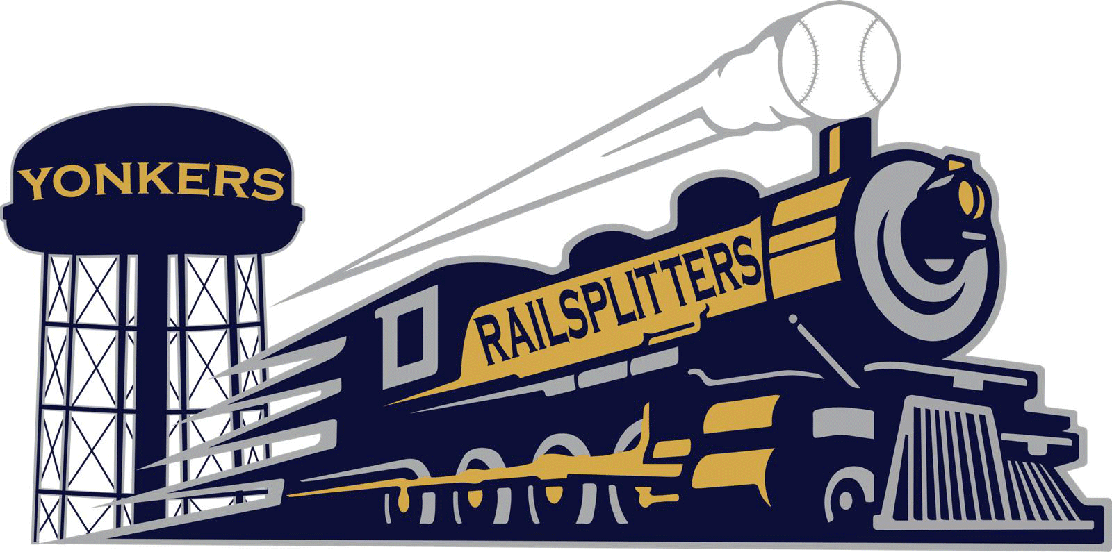 Locomotive Logo - Railsplitters Update Logos | Yonkers Railsplitters Baseball Club ...