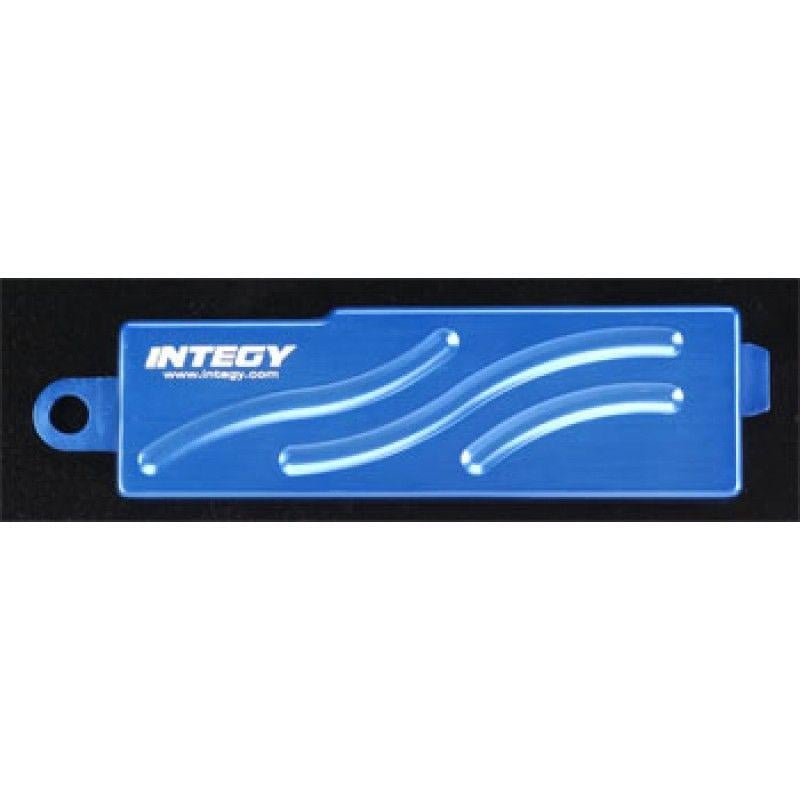 Integy Logo - BATT. BOX COVER BLUE ALLOY REVO INTT3101B