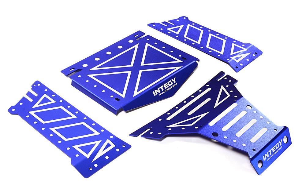 Integy Logo - Aluminum Alloy Body Panel Kit for Axial 1/10 Yeti Rock Racer Buggy  C27661BLUE