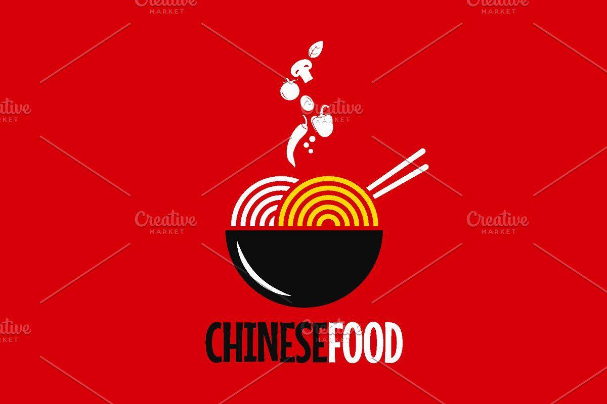 Noodles Logo - Chinese food logo. Chinese noodles.