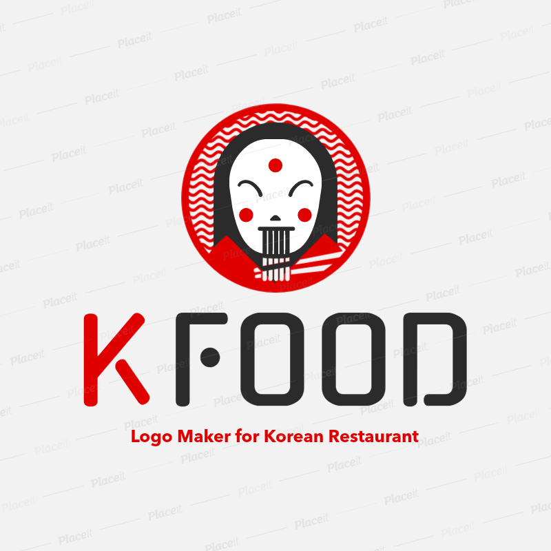 Noodles Logo - Logo Maker for a Korean Noodles Restaurant 1919d