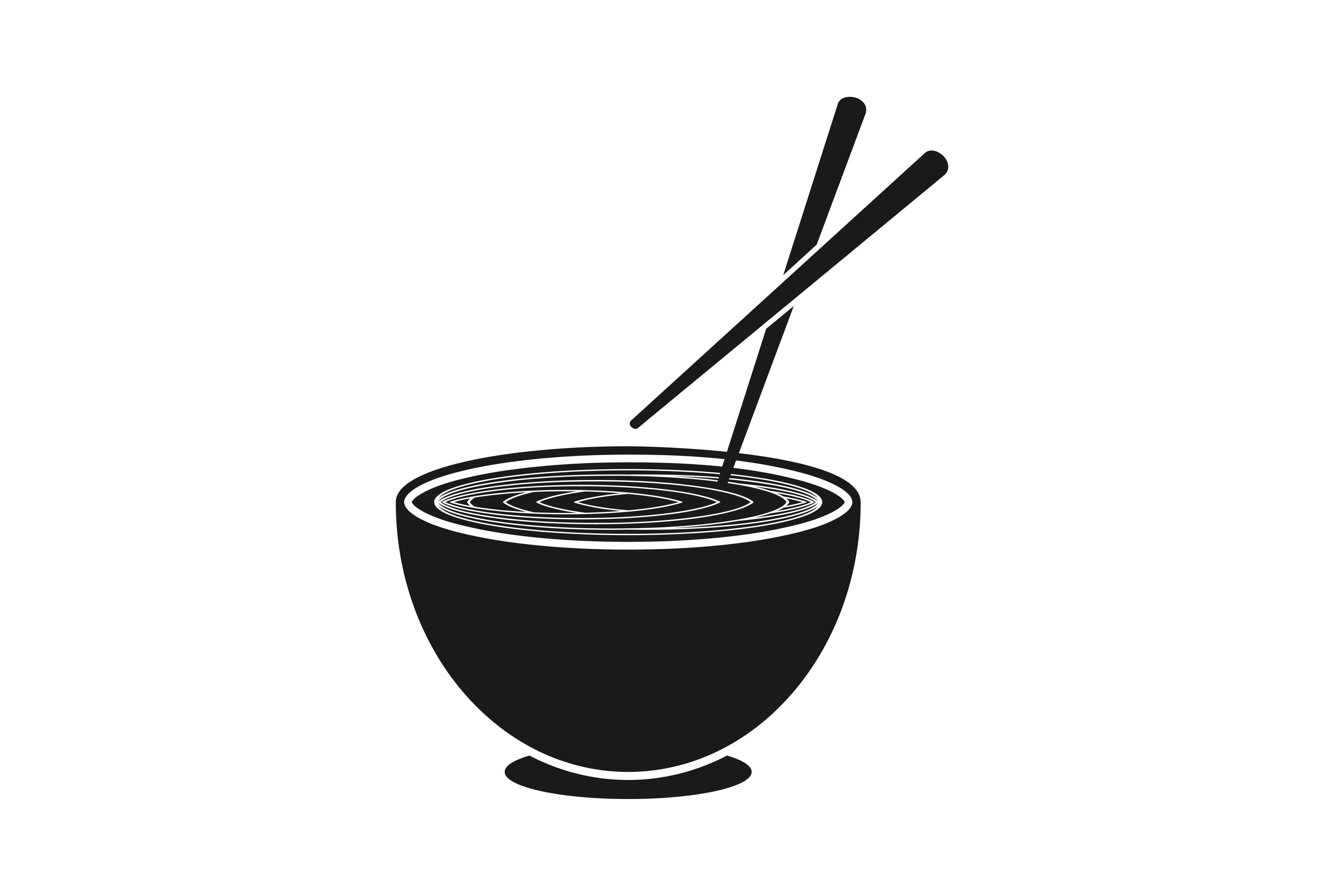 Noodles Logo - Noodles chopsticks Japanese restaurant logo