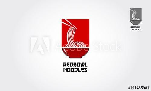 Noodles Logo - The Red bowl Noodles logo templates, suitable for any business