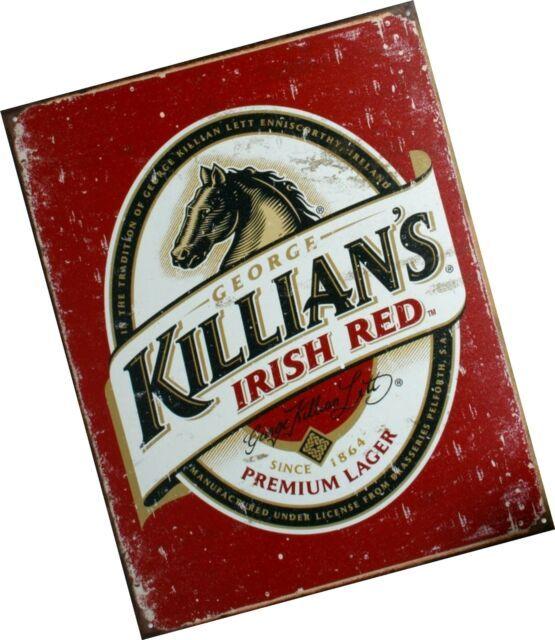 Killians Logo - Killians Irish Red Lager Metal Tin Sign Reproduction Beer Label S1390