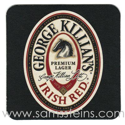 Killians Logo - George Killians Irish Red Logo Beer Coaster