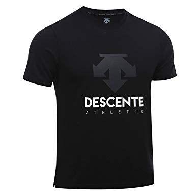 Descente Logo - Descente Big Logo Basic T-Shirt | Amazon.com