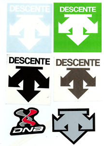 Descente Logo - Details about DESCENTE DNA CYCLING & SKIING CLOTHING VARIOUS SPONSOR LOGO  STICKER DECAL, NEW!