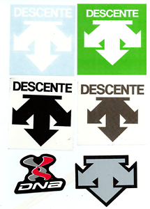 Descente Logo - Details about DESCENTE DNA CYCLING & SKIING CLOTHING VARIOUS SPONSOR LOGO STICKER DECAL, NEW!