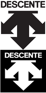 Descente Logo - Details about DESCENTE CYCLING SKIING CLOTHING BLACK WHITE DIE CUT SPONSOR  LOGO STICKER DECAL!