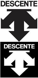 Descente Logo - Details about DESCENTE CYCLING SKIING CLOTHING BLACK WHITE DIE CUT SPONSOR LOGO STICKER DECAL!