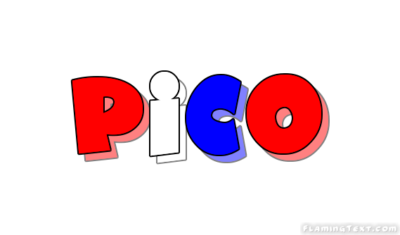 Pico Logo - United States of America Logo. Free Logo Design Tool from Flaming Text