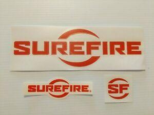 Surefire Logo - Details about 'Set of 3' RED 2019 SHOT Show SUREFIRE® Logo Die Cut Decals & Sticker