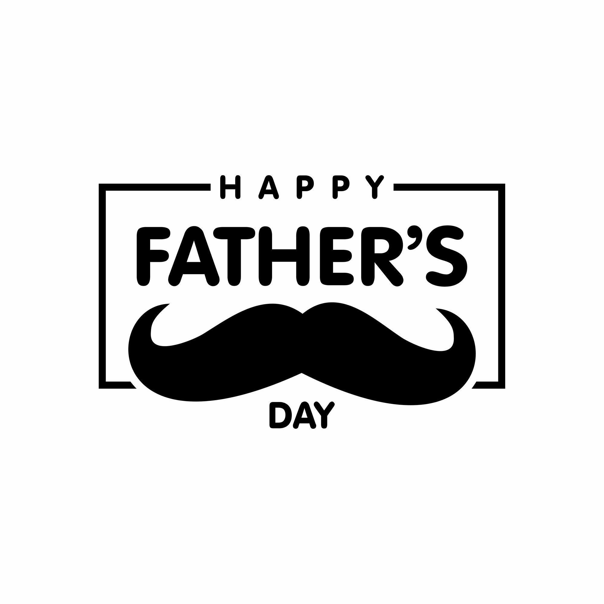 Father Logo - Happy Father's Day Logo Background With Black Bow | Happy Father's ...