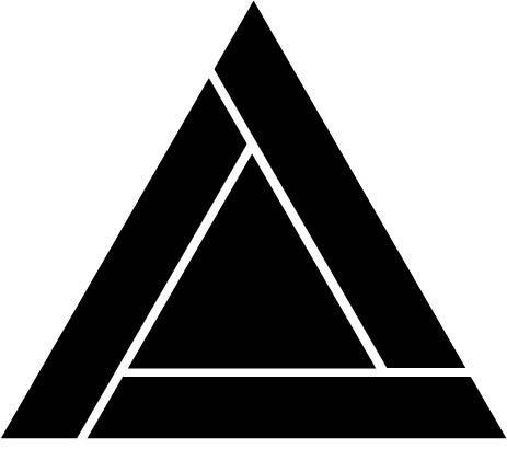 White Triangle Logo - Triangle Logos