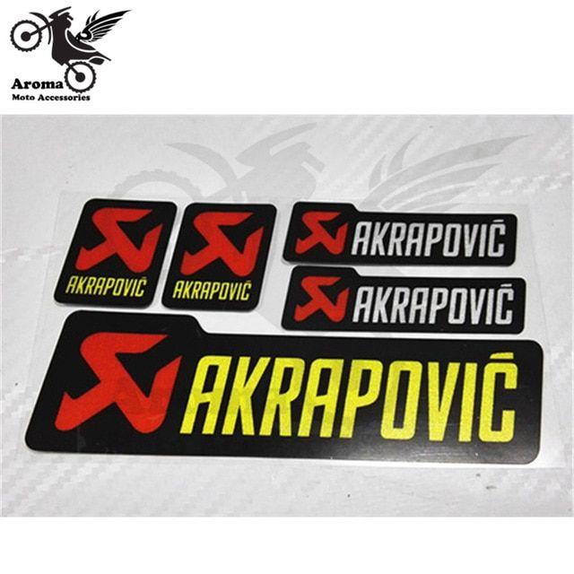 Akrapovic Logo - US $6.99. 1 Set Of 5 PCS Brand Motorcycle Sticker For Akrapovic Exhaust Pipe Motorbike Decal Universal Car Styling For AKRAPOVIC Logo Moto In Decals &