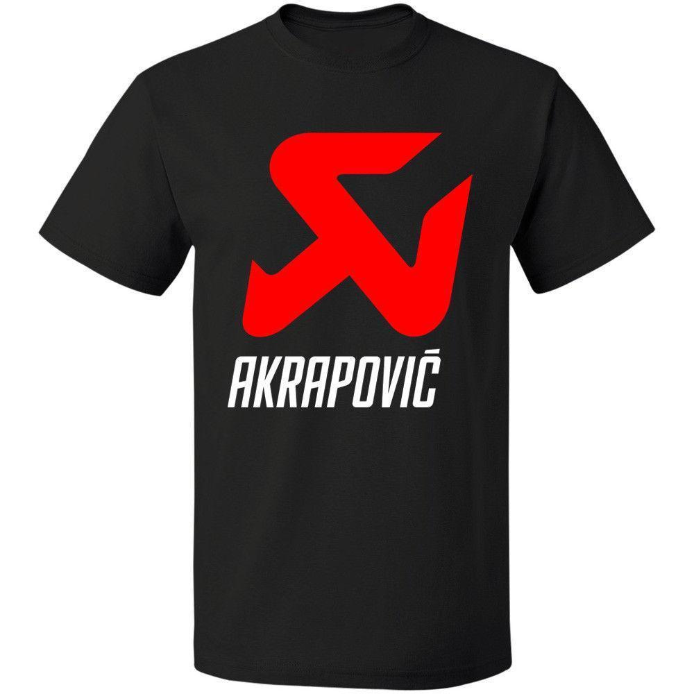 Akrapovic Logo - Exhaust System Logo Akrapovic High Quality S-3XL Free Shipping MEN T-SHIRT  Print T Shirt Man Short High Quality T-Shirt